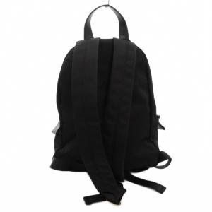 LANVIN en Bleu トロカデロ リュックサック デイパック ナイロン ロゴ 黒 ブラック /FF