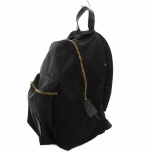 LANVIN en Bleu トロカデロ リュックサック デイパック ナイロン ロゴ 黒 ブラック /FF