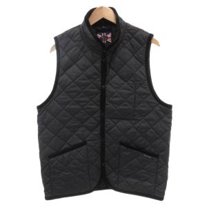 Mickfield Mens 22 Rc ミックフィールド ベスト ジレ L 40 グレー キルティング柄