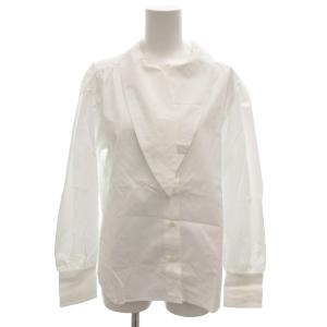 タグ付き 20AW ドレスシャツ ブラウス 長袖 バリモアカラー 2 白 ホワイト L688UQ25 /FF