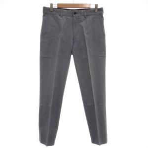 パンツ スラックス テーパード センタープレス サンプル品 L 青 ブルー /GV