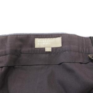 MARGARET HOWELL パンツ スラックス テーパード センタープレス サンプル品 L 青 ブルー /GV