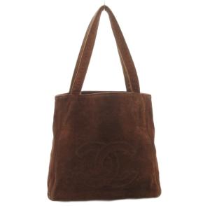 ハンドバッグ ココマーク スエード ブラウン