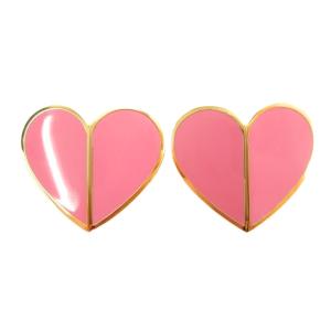 ヘリテージ スペード スモール ハート スタッド ピアス ピンク /UO