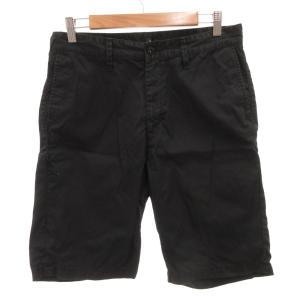 cotton chino shorts ショートパンツ ショーツ ハーフ 30 黒 ブラック /FF