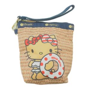 サンリオ ハローキティ ポーチ 浮き輪 日焼けキティ ライトブラウン系 /UO