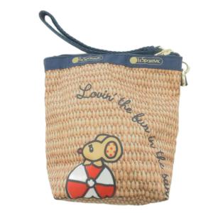 LesportSAC サンリオ ハローキティ ポーチ 浮き輪 日焼けキティ ライトブラウン系 /UO