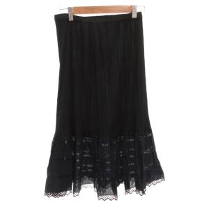 PLEATS PLEASE ISSEY MIYAKE イッセイミヤケ プリーツスカート 5 ブラック