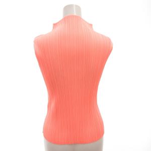 PLEATS PLEASE ISSEY MIYAKE イッセイミヤケ カットソー プリーツ ハイネック ノースリーブ ピンク系 /FF