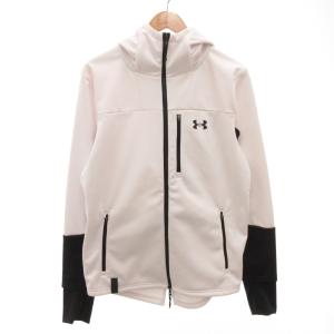 UA 3レイヤー フルジップ ジャケット パーカー ロゴ M 白 ホワイト 1381251 /FF