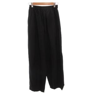 25AW CONTE ボリューム イージーパンツ スラックス ゴムウエスト 38 黒 ブラック /FF