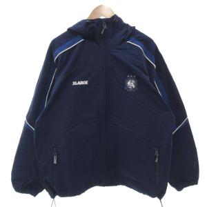 HOODED TRACK JACKET ジャケット ブルゾン ロゴ XL 紺 ネイビー /FF