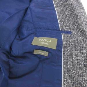 EPOCA UOMO テーラードジャケット コットンウール ツイード 2B 48 ネイビー /UO