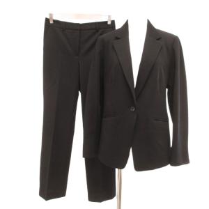 セットアップ パンツスーツ ジャケット スラックス 38 黒 ブラック /UO