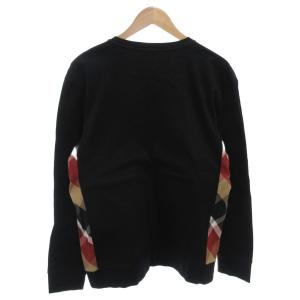 BLACK LABEL CRESTBRIDGE Tシャツ ロンT 長袖 チェック ロゴ L 黒 ブラック /FF