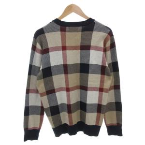 BLACK LABEL CRESTBRIDGE ニット セーター 長袖 チェック クルーネック L マルチカラー /FF