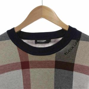 BLACK LABEL CRESTBRIDGE ニット セーター 長袖 チェック クルーネック L マルチカラー /FF