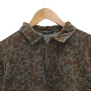 COMME des GARCONS HOMME PLUS SD1997 ヴィンテージ 90s ハーフジップカットソー ポロシャツ 半袖 迷彩 カモフラ マルチカラー