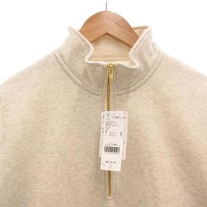 Champion グローバルワークコラボ 裏起毛ZIP オートミール スウェット プルオーバー