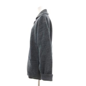Christian Dior SPORT ヴィンテージ ミックスニット カーディガン 厚手 くるみボタン M ブルーグリーン系 /UO
