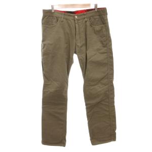 AD2010 チノパン パンツ ストレ?ト 裏地チェック L ベージュ HF-P068 /FF