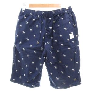 PAUL SMITH ハーフパンツ ショーツ ルームウェア シマウマ柄 ゼブラプリント ネイビー /UO
