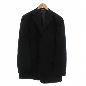 P.S.FA セットアップ スーツ Super 100s ウール ジャケット パンツ AB7 黒 ブラック /UO