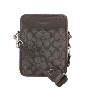 美品 サリバン クロスボディ シグネチャー キャンバス チャコール ブラック CC009 /UO