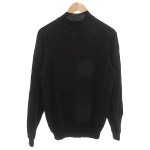 Brooks Brothers ニット セーター 長袖 薄手 モックネック M ウール 黒 ブラック /GV
