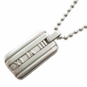 アトラス 2003 ネックレス ペンダント アクセサリー プレート ボールチェーン 925 シルバー AA