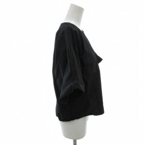 theory luxe 24AW REONA NATAS プルオーバーシャツ カットソー 半袖 40 黒 ブラック /FF