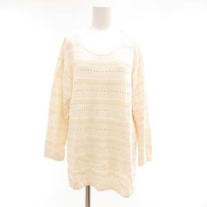 23SS 美品 MAXIE NASSAU サマーニット プルオーバー 七分袖 40 オフホワイト系 /UO