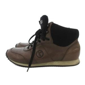 ハイカット スニーカー シューズ レザー 40 ブラウン /UO