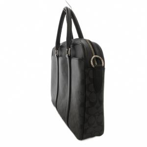 COACH 2WAY ハンドバッグ ショルダーバッグ ブリーフケース シグネチャー 黒 ブラック F54803 /FF