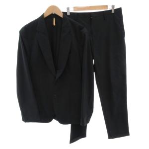 スーツ セットアップ ビジネス テーラードジャケット パンツ L2 黒 ブラック /FF