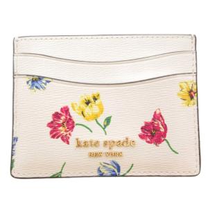 モーガンチューリップ カードケース ロゴ 花柄 白 ホワイト /GV