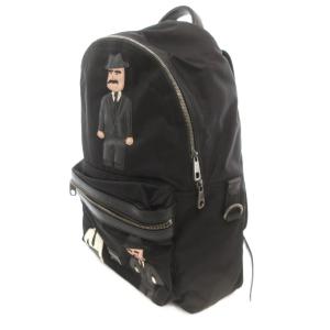 DOLCE&GABBANA ファミリー マフィア リュックサック ナイロン レザー ブラック