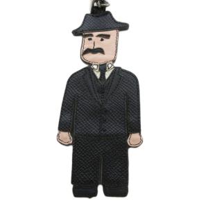 DOLCE&GABBANA キーホルダー キーリング マフィア おじさん 黒 ブラック /FF