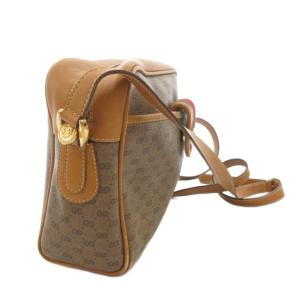 GUCCI オールドグッチ ショルダーバッグ シェリーライン マイクロGG ブラウン 001560944