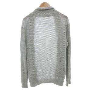 BLACK LABEL CRESTBRIDGE カーディガン ニット ショールカラー ボタンレス 羽織り L グレー /FF