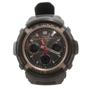 The G コンビネーション 腕時計 ウォッチ デジタル 電波ソーラー 黒 ブラック AWG-101-1AJF