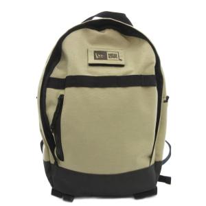 リュックサック デイパック ロゴ コーデュラナイロン ベージュ 黒 ブラック /GV