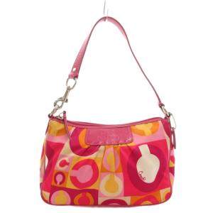 42349 オプティック シグネチャー スカーフプリント ミニハンドバッグ ワンショルダー 肩掛け サテン