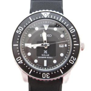 プロスペックス ダイバースキューバ ウォッチ ソーラー アナログ カレンダー付き ブラック