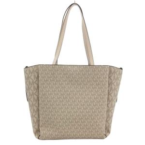 MICHAEL KORS トートバッグ 手提げ ポーチ付き モノグラムロゴ 総柄 白 ホワイト /FF