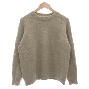 23AW エア クルーネック バブルニット セーター 長袖 プルオーバー 厚手 M ベージュ /GV