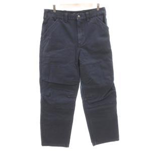 タグ付き 24AW TREKKING PANT ワークパンツ ダブルニー ウォッシュ加工 32 紺 ネイビー