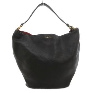 ワンショルダーバッグ 肩掛け 手提げ ロゴ チャーム レザー 黒 ブラック /FF