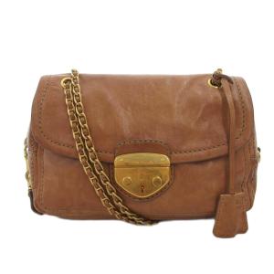 チェーンショルダーバッグ ブラウン BR4575