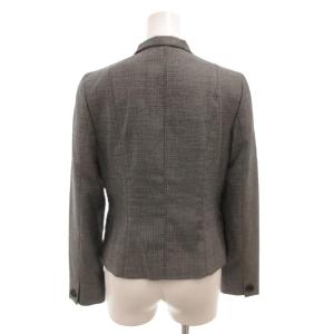 BURBERRY LONDON セットアップ スーツ ジャケット スカート シルク混 ひざ丈 36 グレー /FF